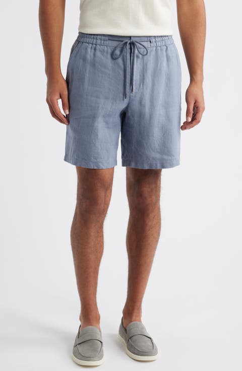 Hybrid City Flat Front Linen Shorts (Regular & Big)