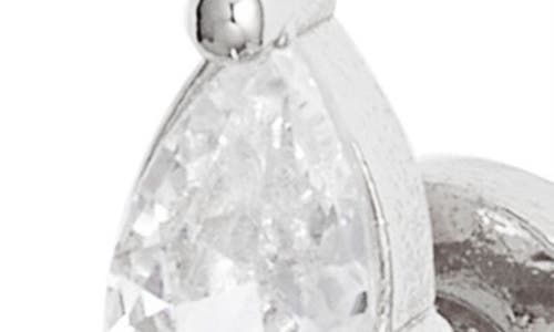 Nordstrom Cubic Zirconia Hoop Earrings In Metallic