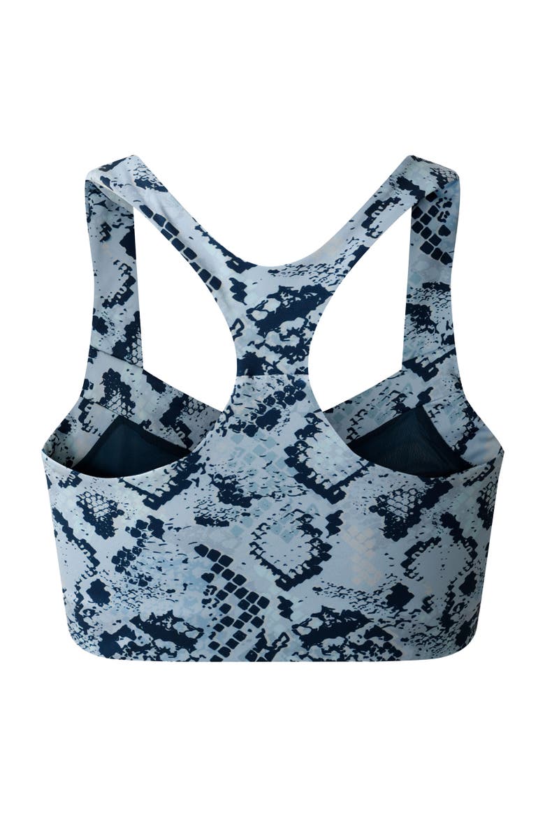Swift Iii Snake Print Sports Bra, Alternate, color, Skyway