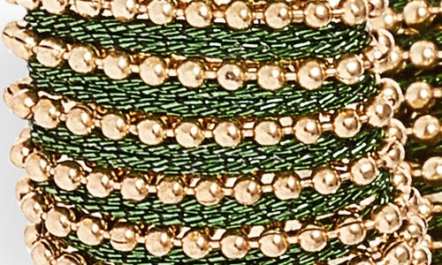 Nordstrom Metallic Thread Hoop Earrings In Gold