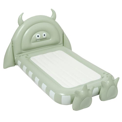 Sunnylife Kids Sleepover Bed Monster Sage, Inflatable Character Bed