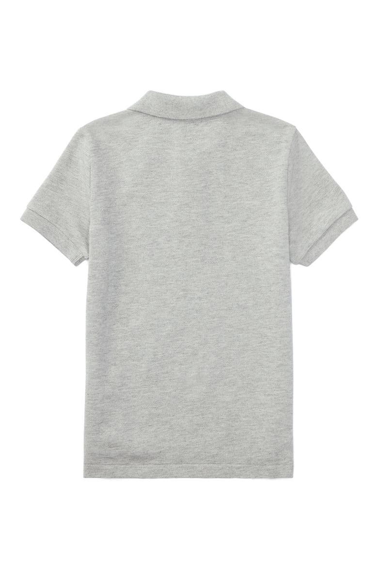 Kids' Cotton Piqué Polo, Alternate, color, NEW GREY HEATHER