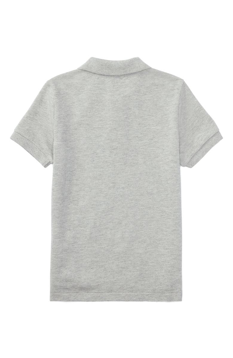 Polo Ralph Lauren Kids' Cotton Piqué Polo, Alternate, color, New Grey Heather