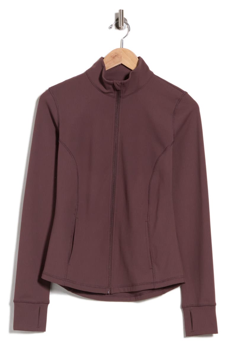 Altitude Full Zip Performance Jacket, Alternate, color, CLASSIC BROWN