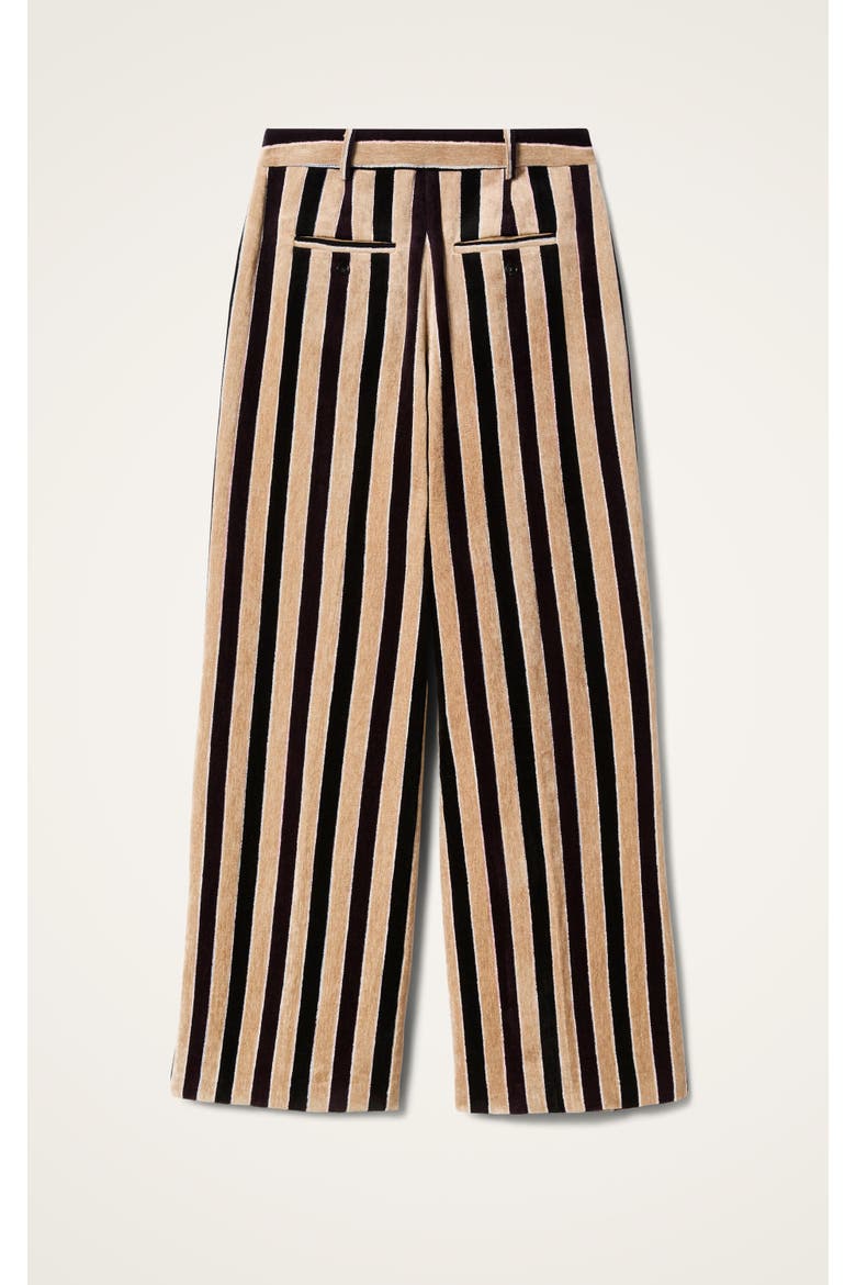 Loose Pants, Alternate, color, Stripes Light Beige