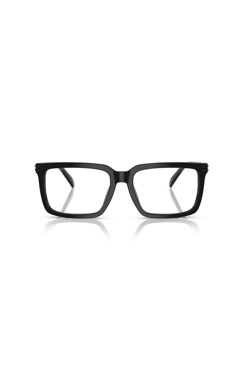 57mm Square optical glasses, Alternate, color, Black