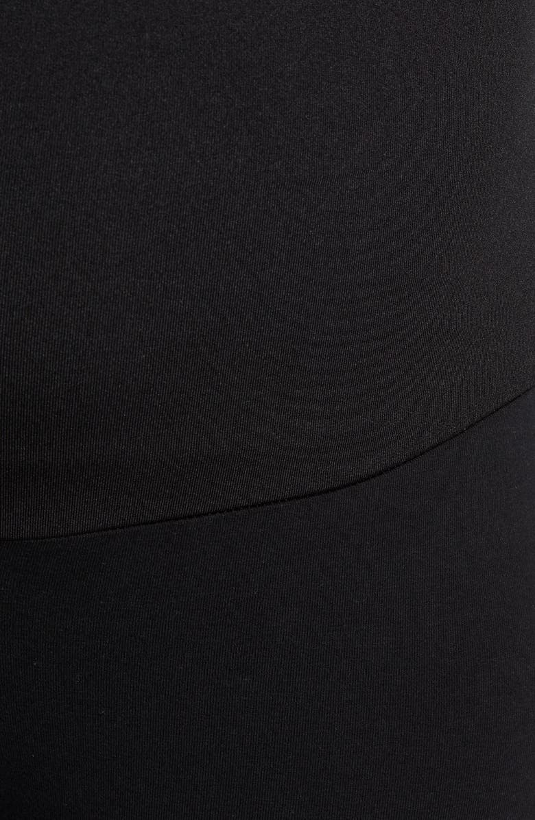 Maternal America Belly Support Maternity Leggings, Alternate, color, Black