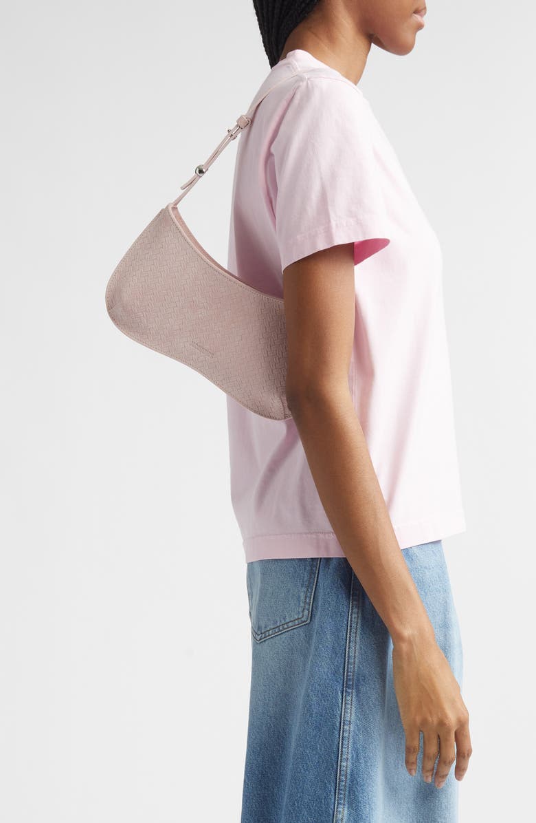 Jacquemus Le Bisou Sue Zip Handbag, Alternate, color, Light Pink 410