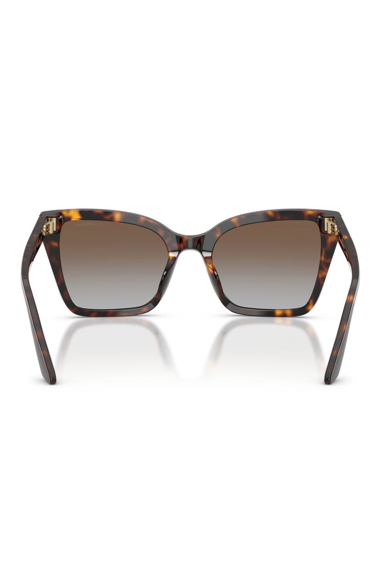 53mm Gradient Square Sunglasses, Alternate, color, SHINY HAVANA / GREY BROWN
