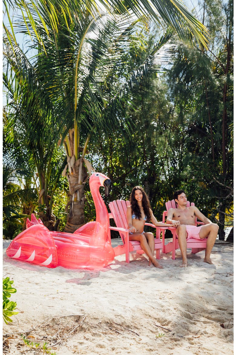 Glitter Flamingo Pool Float, Alternate, color, PINK