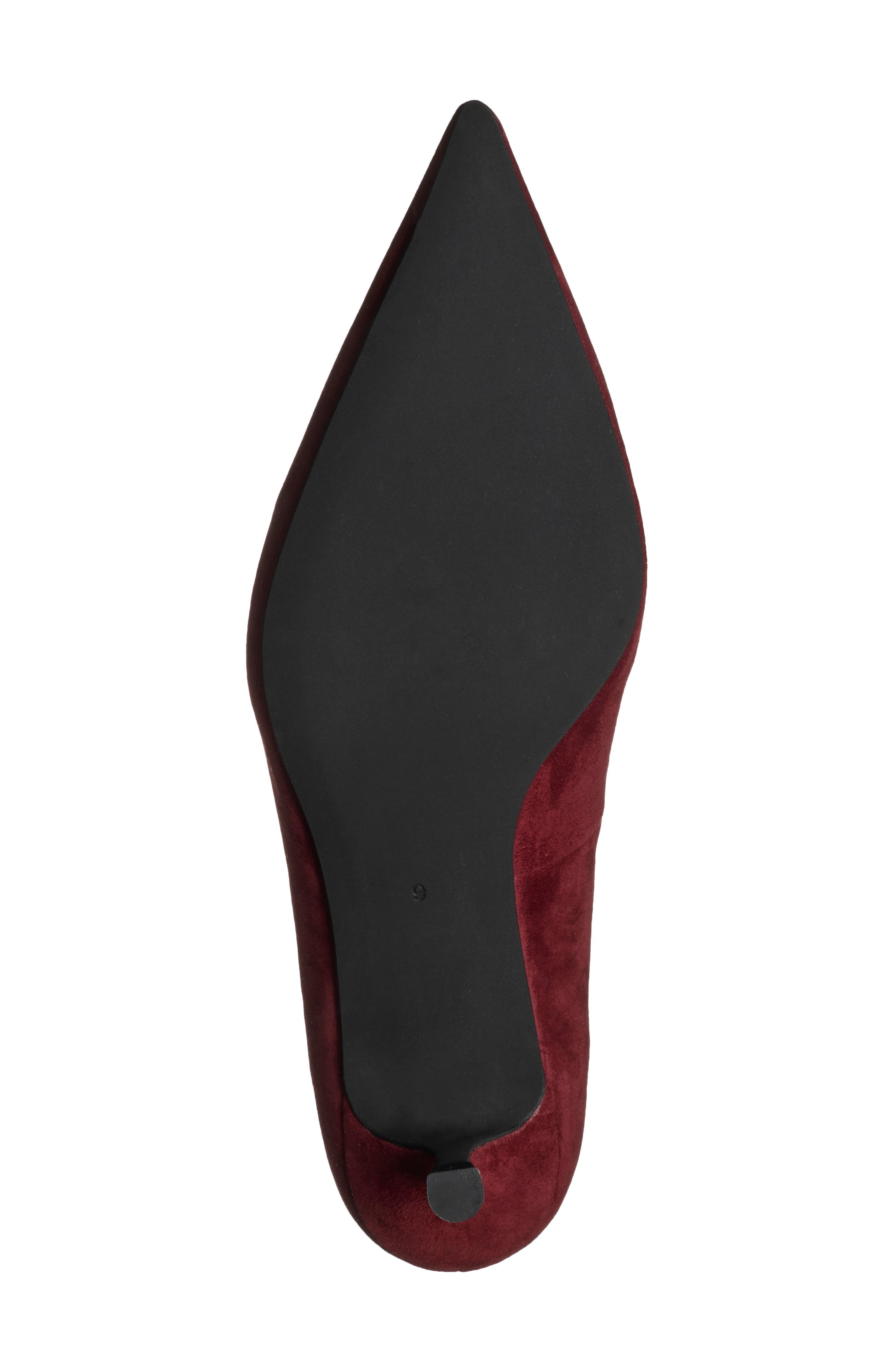 Ida Mae Pointed Toe Pump, Alternate, color, WINE SUEDE