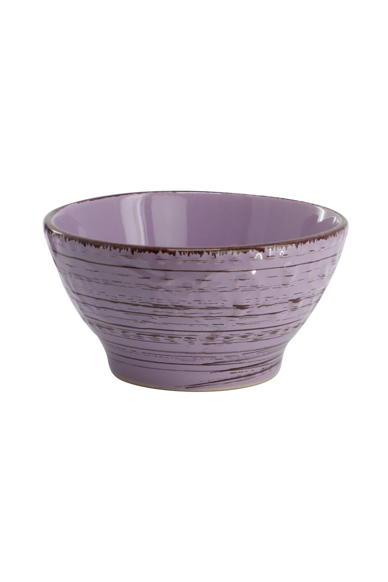 Malibu Mica 16-Piece Stoneware Dinnerware Set, Alternate, color, Purple