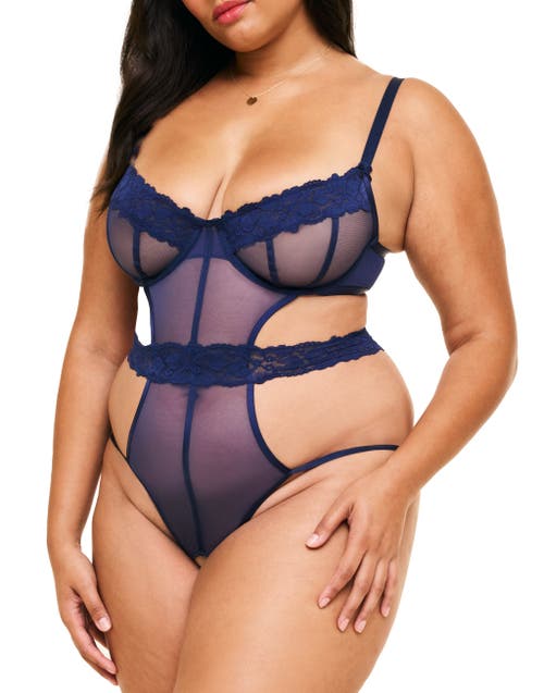 Adore Me Sawyer Bodysuit Lingerie In Blue