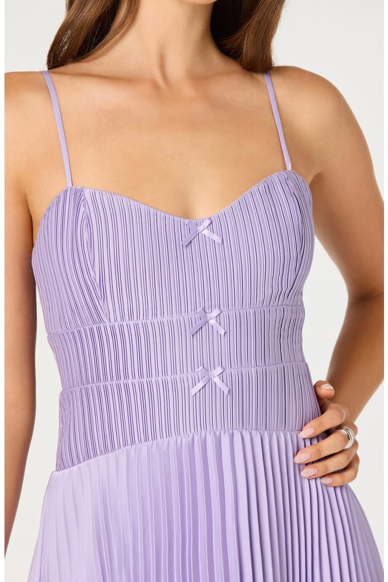 Shionagh Pleated A-Line Dress, Alternate, color, LILAC