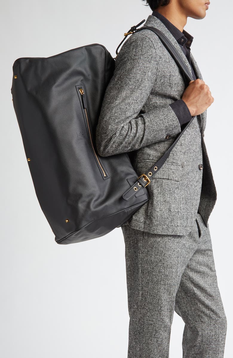 Eleventy Leather Duffle Bag, Alternate, color,