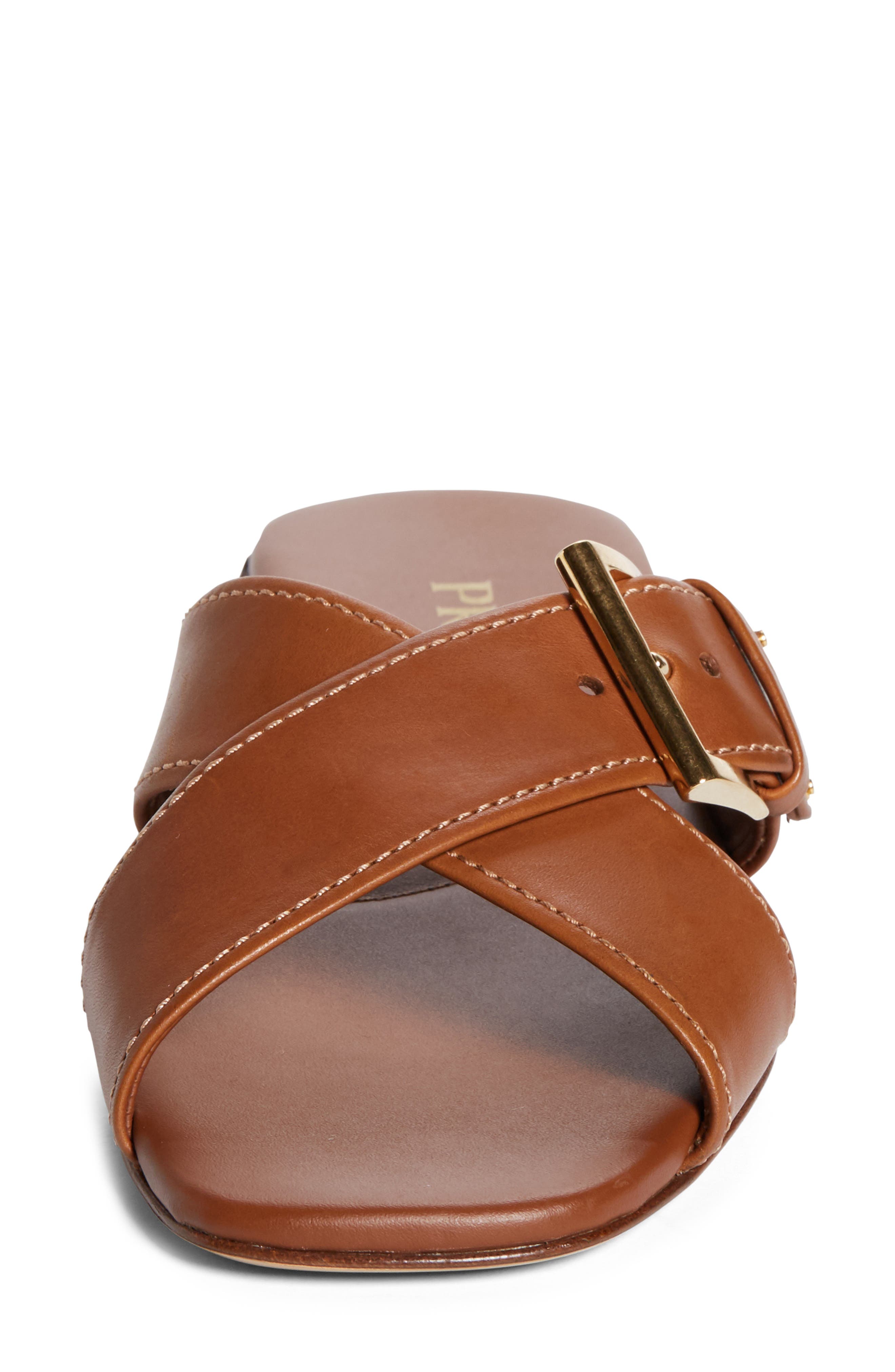 Square Toe Flat Sandal, Alternate, color, CUOIO