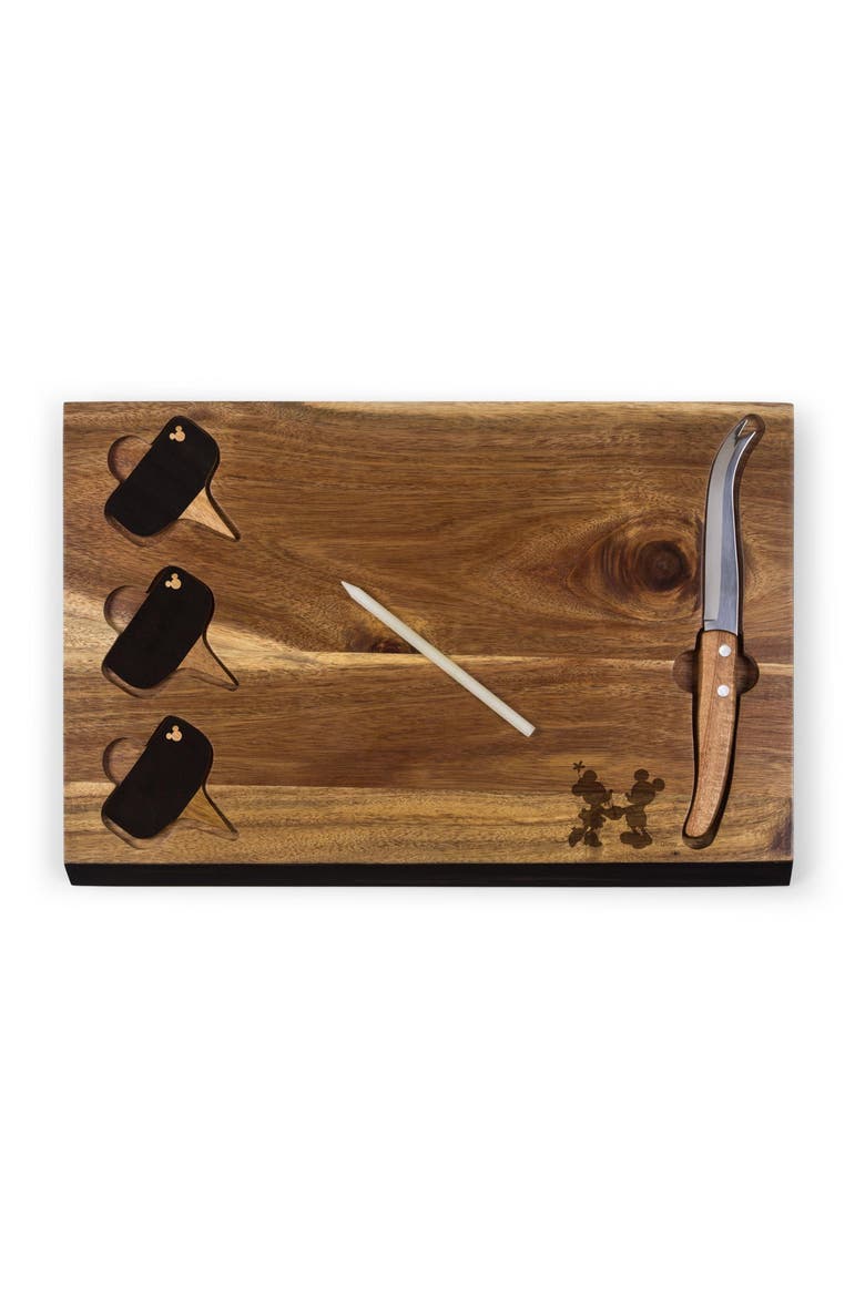 TOSCANA Disney 6-Piece Cheese Board Set, Main, color, BROWN