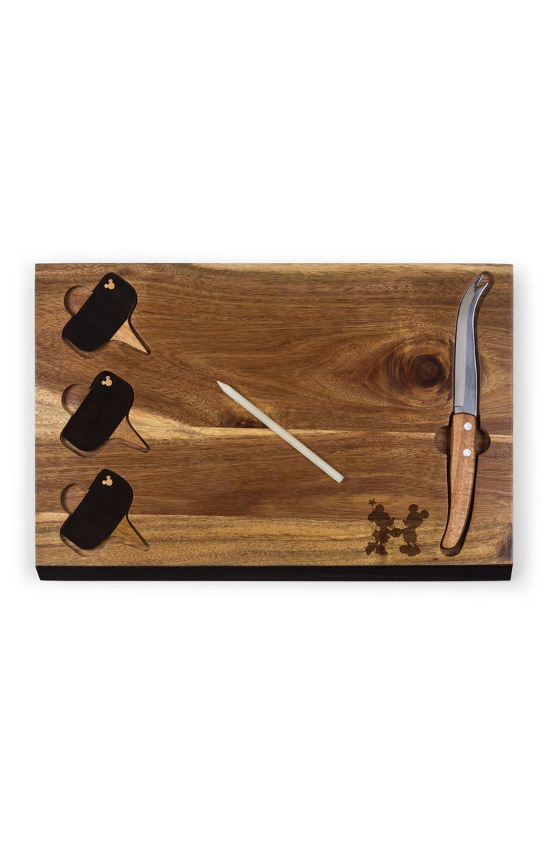 Toscana a Picnic Time Brand TOSCANA Disney 6-Piece Cheese Board Set, Main, color, Brown