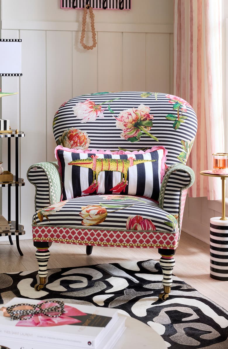 MACKENZIE CHILDS Patience Brewster Gloria Alligator Lumbar Pillow, Alternate, color, Multi