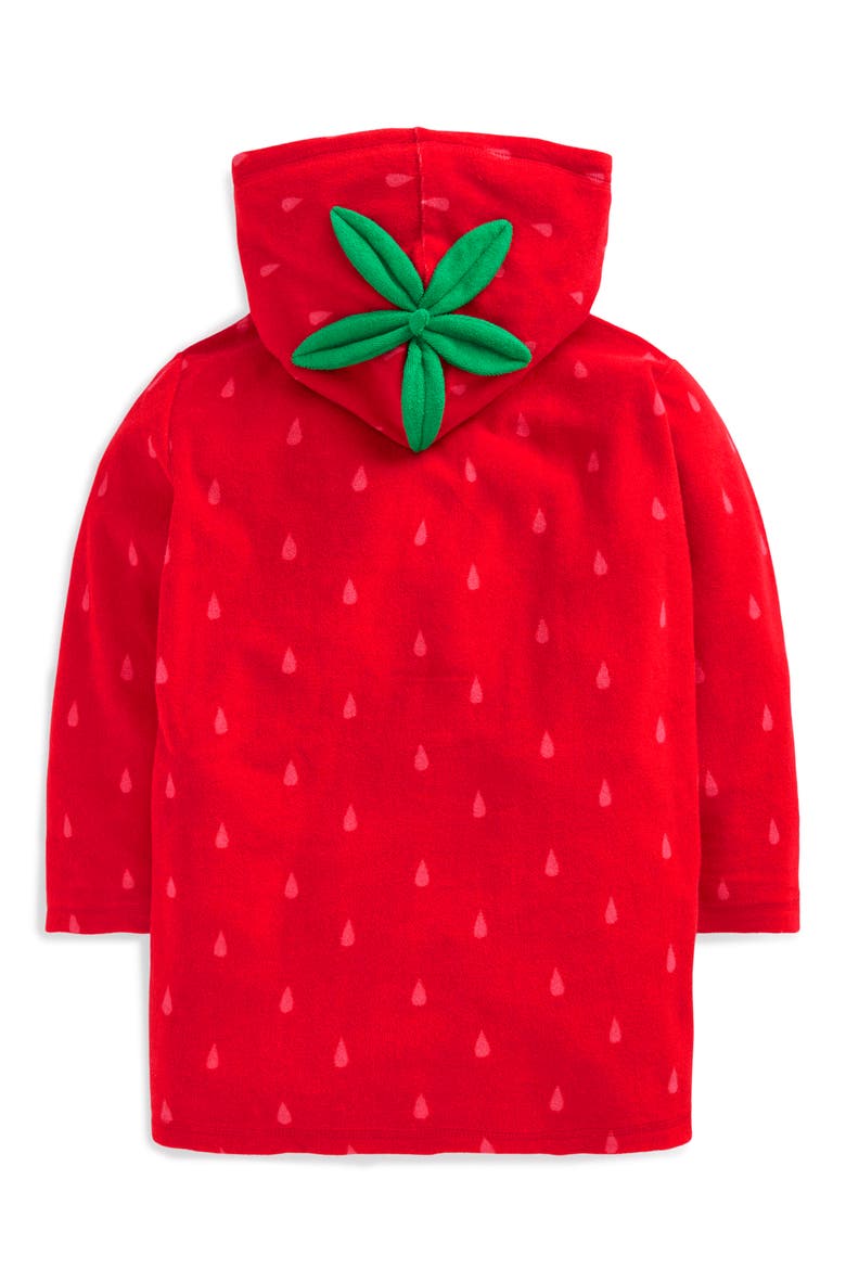Kids' Romie Terry Full-Zip Hoodie, Alternate, color, STRAWBERRY TART RED