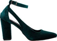 Forever & Always Shoes Colette Pointed Toe High Block Heels