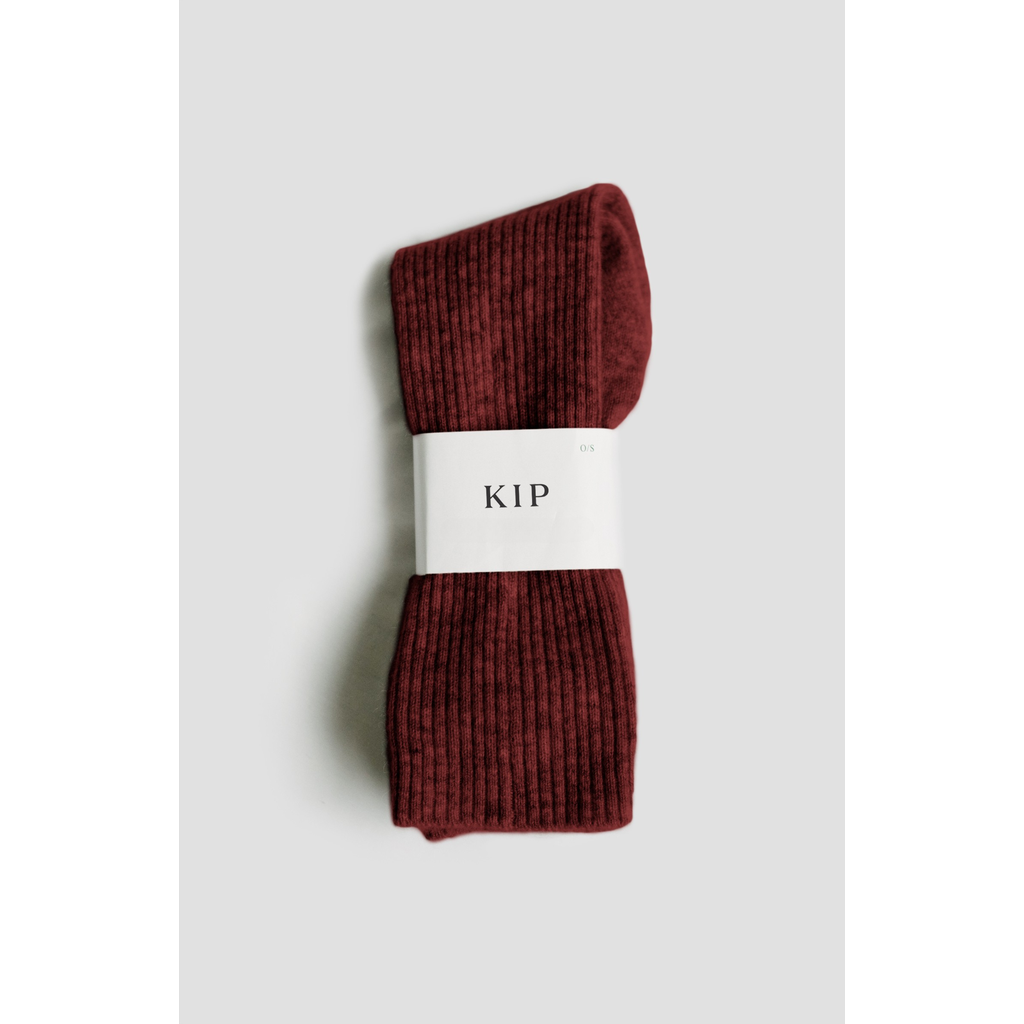 Kip. Kip Pure Cashmere Sleep Socks In Red