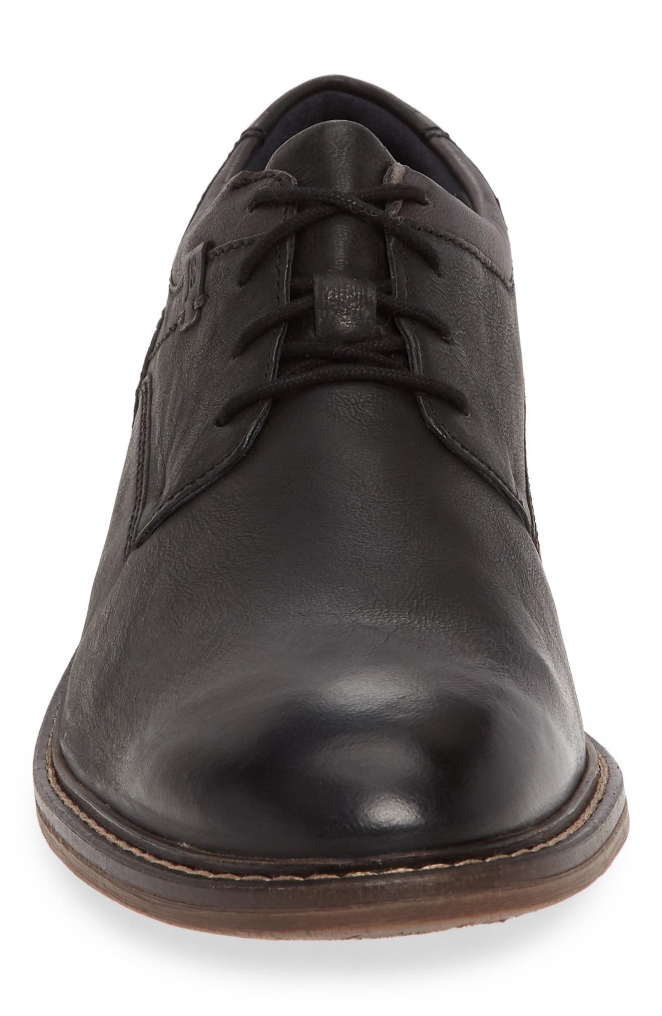 Josef Seibel Earl Plain Toe Derby, Alternate, color, Black Leather