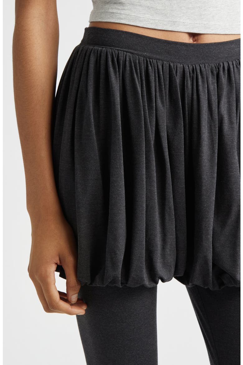 Caly Skirt Overlay Leggings, Alternate, color, GREY