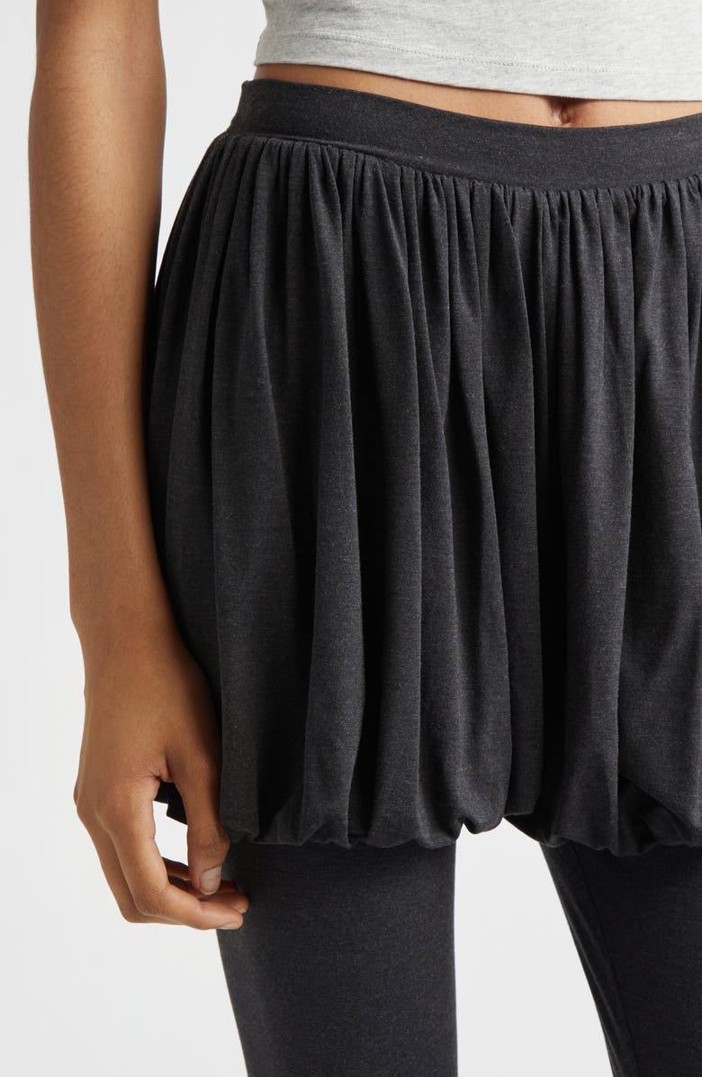 Paloma Wool Caly Skirt Overlay Leggings, Alternate, color, Grey