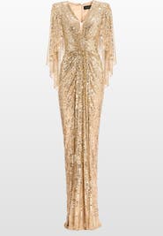 Jenny Packham Carrie Sequin Embellished Dress