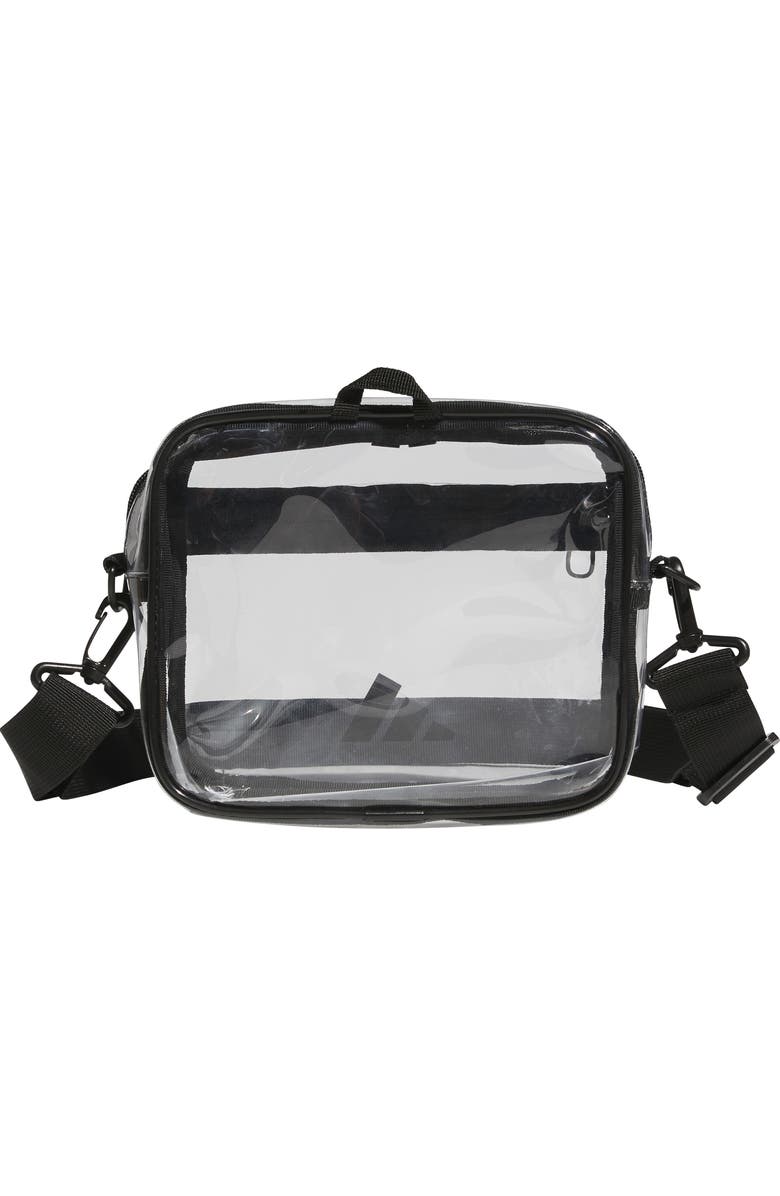 adidas Clear Crossbody Bag, Alternate, color, Clear/ Black