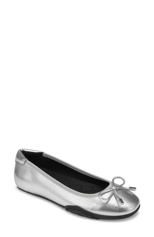 Aerosoles Onyx Ballet Loafer In Silver