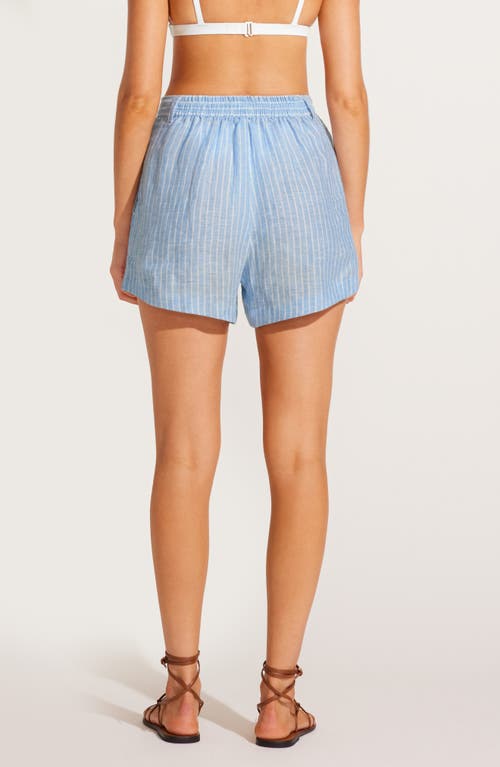 VITAMIN A VITAMIN A® THE GETAWAY LINEN COVER-UP SHORTS