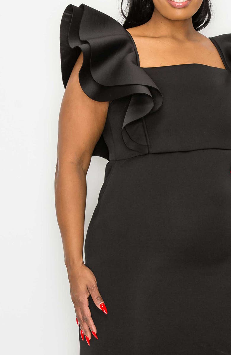 L I V D Charlie Flutter Sleeve Midi Dress, Alternate, color,