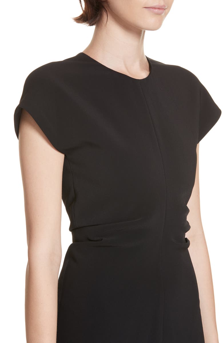 Rosetta Getty Ruched Stretch Cady Dress, Alternate, color, 