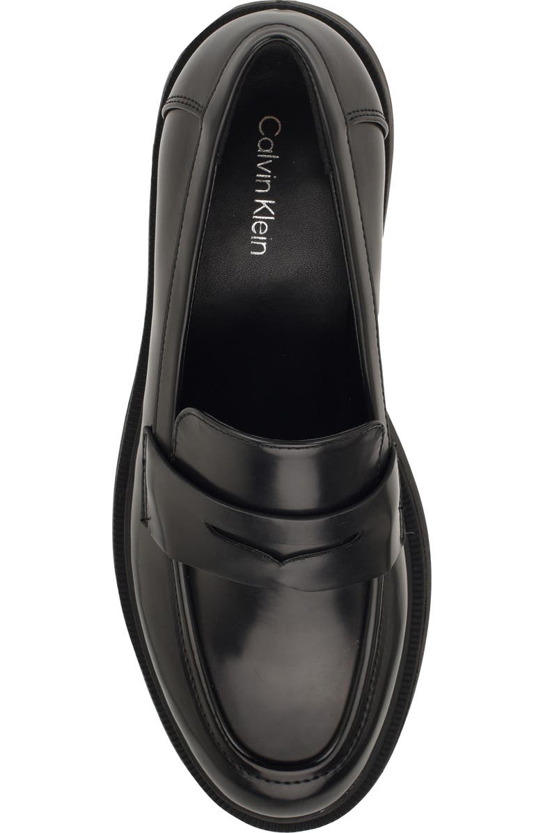 Calvin Klein Otinya Penny Loafer, Alternate, color, Black