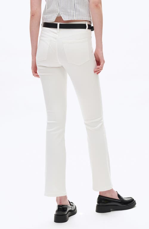 Bayeas High Waist Bootcut Jeans In White