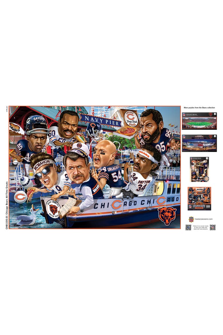 Chicago Bears 500 Piece Puzzle, Alternate, color, Multicolor