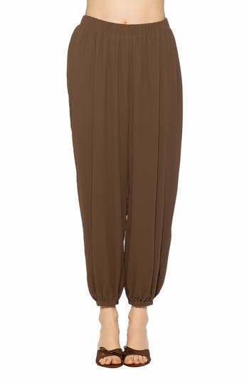 Alexia Admor Silas Draped Balloon Pants in Brown at Nordstrom Rack, Size X-Large
