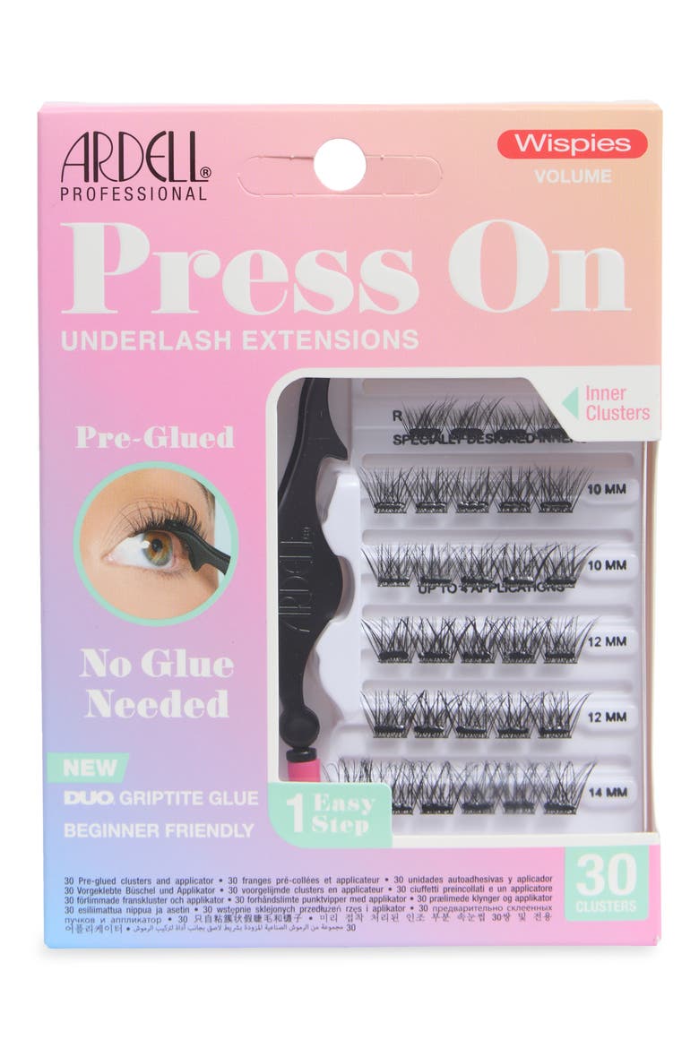 Press On Wispies Volume Underlash Extensions, Main, color, BLACK
