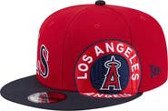 New Era Men's New Era Red/Navy Los Angeles Angels Stretched Two-Tone 9FIFTY Adjustable Hat