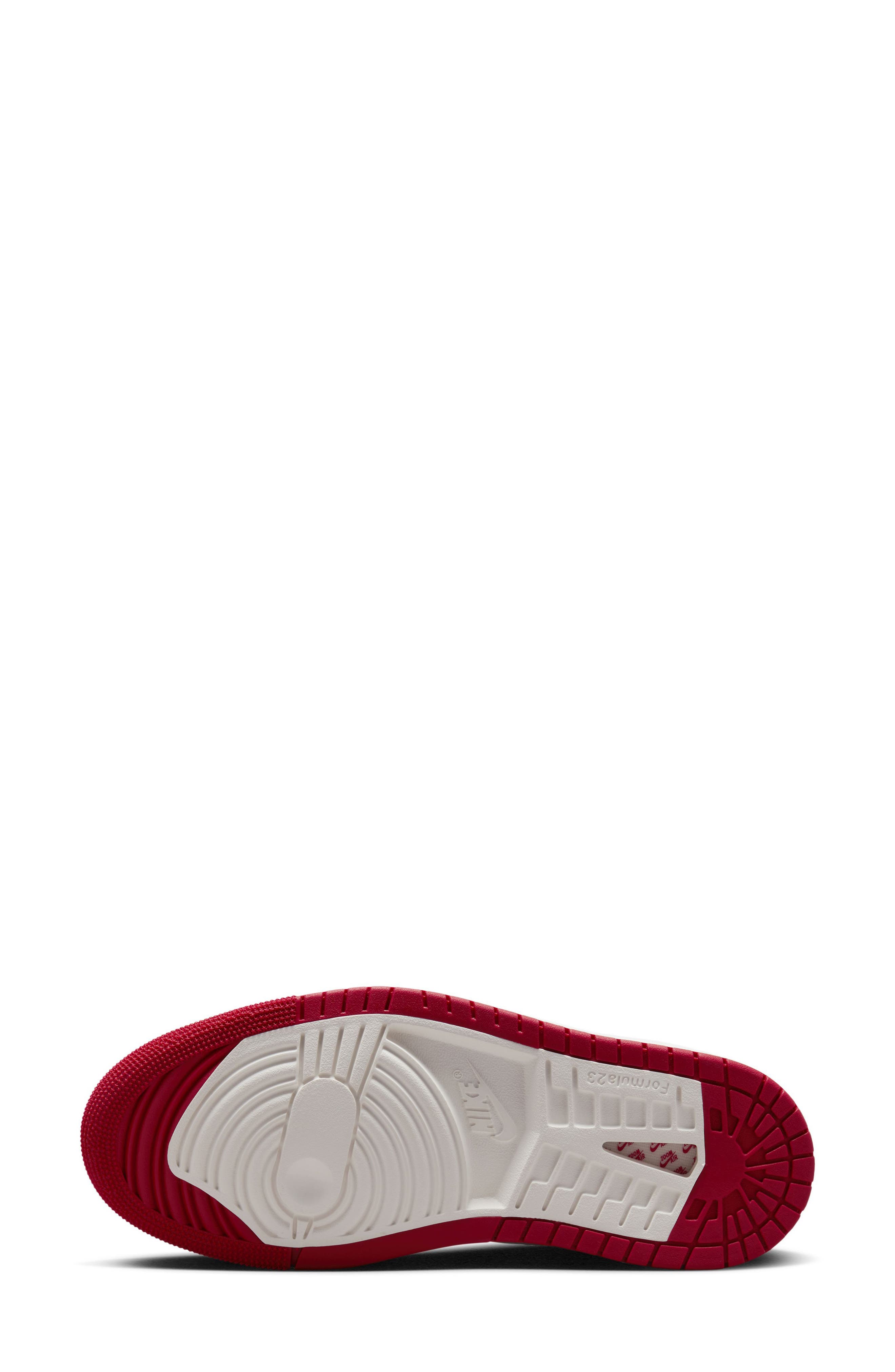 Air Jordan 1 Zoom CMFT 2 High Top Sneaker, Alternate, color, SUMMIT WHITE/ PHANTOM/ GYM RED