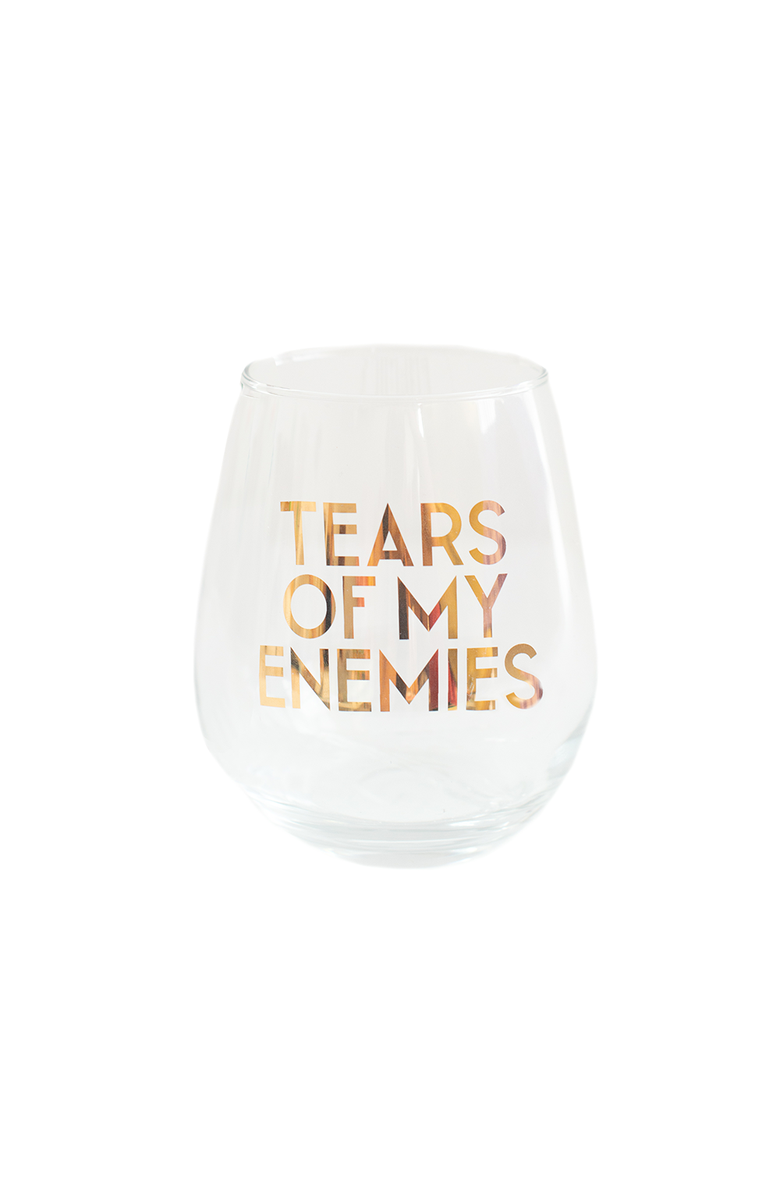 Jollity & Co Tears of my enemies Wine Glass, Main, color, Assorted Pre-Pack