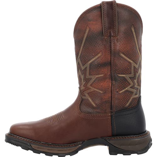 Durango Ventilated Western Work Boot In Brown
