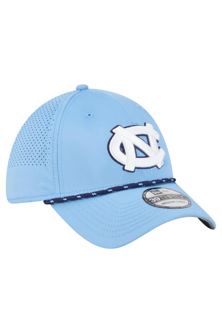 Men's New Era  Carolina Blue North Carolina Tar Heels Rope 39THIRTY Flex Hat, Alternate, color, Light Blue