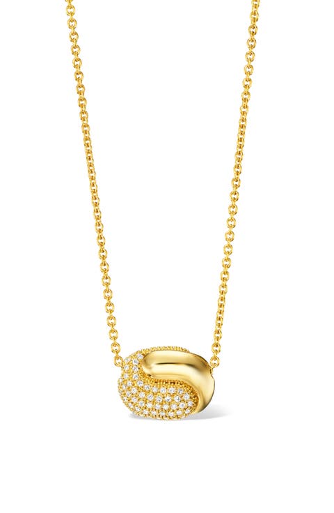 Holos Small Hug 18K Gold & Diamond Pendant Necklace