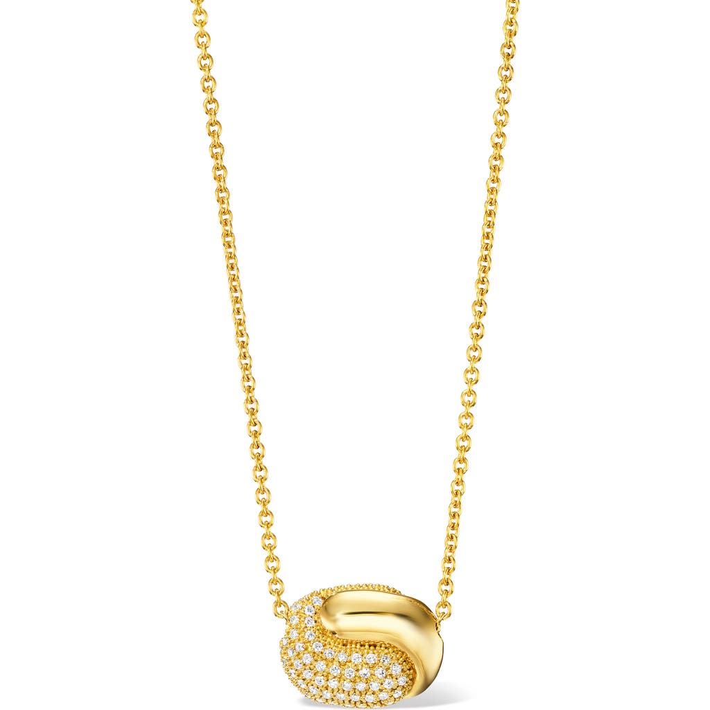 Pamela Zamore Holos Small Hug 18K Gold & Diamond Pendant Necklace in Yellow Gold  product