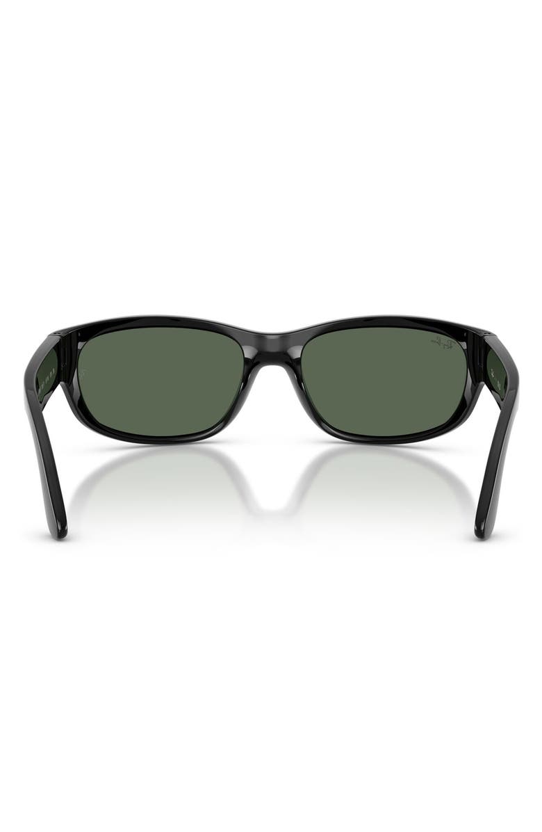 Ray-Ban Kids' 55mm Pillow Sunglasses, Alternate, color, Black / Dark Green