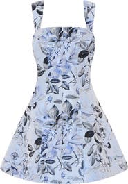 Milly Elodie Metallic Jacquard Minidress