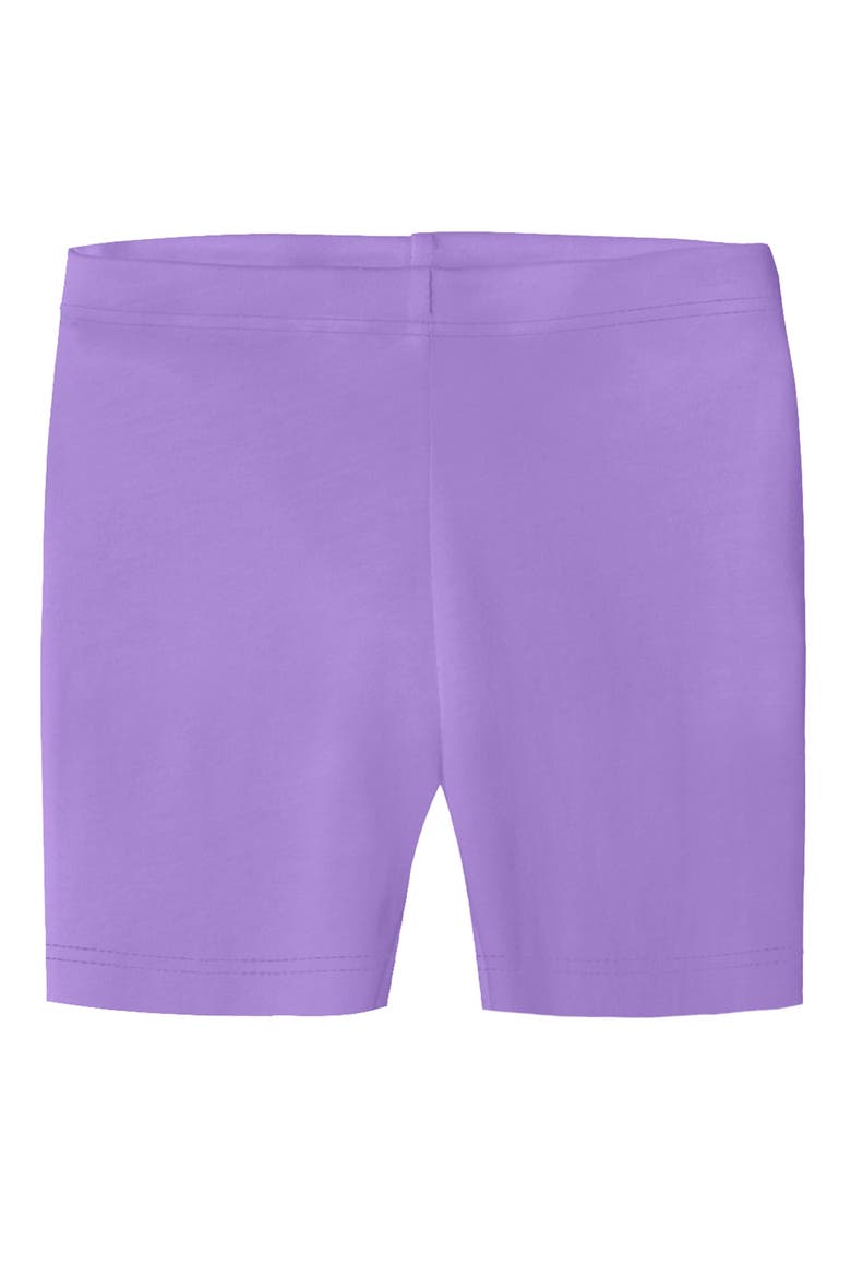 Girls Organic 100% Cotton Soft Bike Shorts, Main, color, Deep Purple